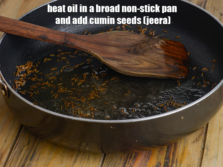 Step 8 – <p>To make the <strong>methi stuffing,</strong> <span style="background-color:rgb(255,255,255);color:rgb(0,0,0);">Heat the oil in a broad non-stick pan and …
