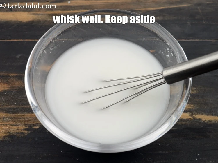 Step 3 – <p><span style="background-color:rgb(255,255,255);color:rgb(0,0,0);">Whisk well. Keep aside.</span></p>
