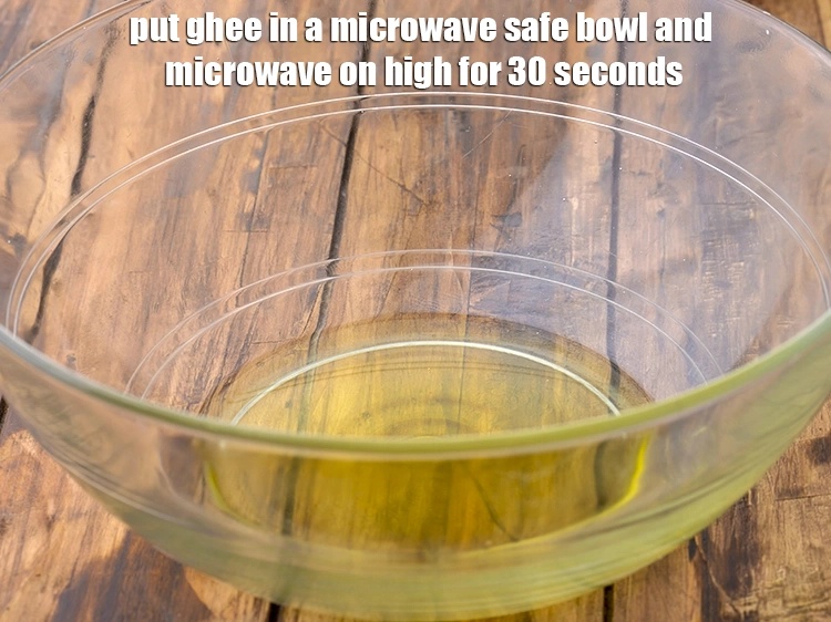 Step 5 – <p><span style="background-color:rgb(255,255,255);color:rgb(0,0,0);">Put the 2 tbsp </span><a href="https://www.tarladalal.com/glossary-ghee-245i"><u>ghee</u></a><span style="background-color:rgb(255,255,255);color:rgb(0,0,0);"> in a microwave safe bowl and <strong>microwave</strong> …