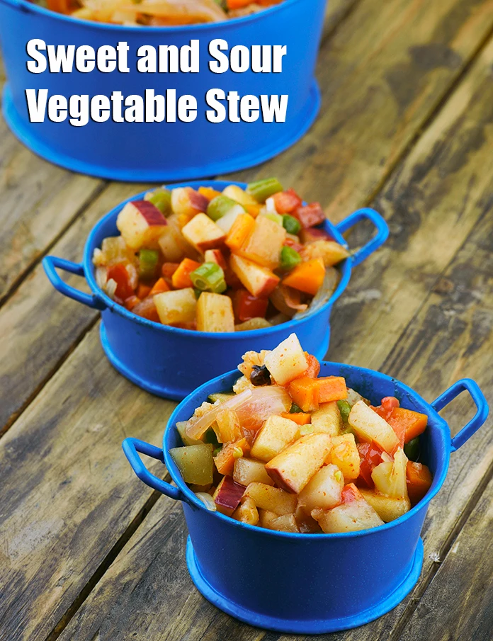 Step 9 – <p><strong>Sweet and Sour Vegetable Stew, Microwave Recipe</strong>.</p>