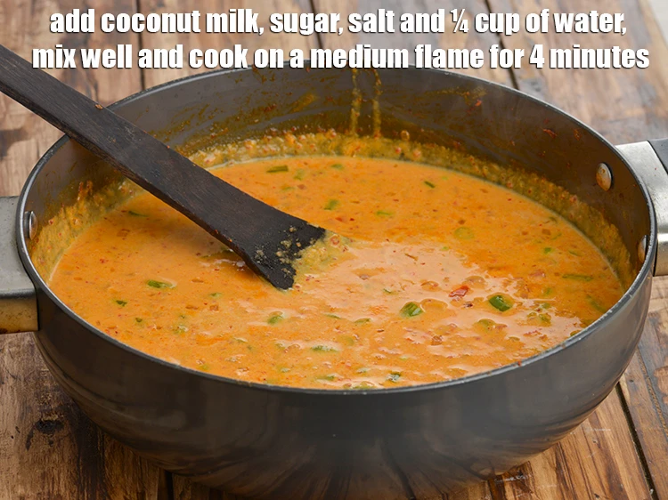 Step 17 – <p><span style="background-color:rgb(255,255,255);color:rgb(0,0,0);">Add the 2 cups </span><a href="https://www.tarladalal.com/glossary-coconut-milk-nariyal-ka-doodh-861i"><u>coconut milk (nariyal ka doodh)</u></a><span style="background-color:rgb(255,255,255);color:rgb(0,0,0);">, 1 tsp </span><a …