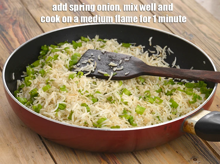 Step 3 – <p><span style="background-color:rgb(255,255,255);color:rgb(0,0,0);">Add the 1/4 cup </span><a href="https://www.tarladalal.com/glossary-spring-onion-greens-hare-pyaz-ke-patte-445i#ing_2424"><u>chopped spring onion greens</u></a><span style="background-color:rgb(255,255,255);color:rgb(0,0,0);">, mix well and cook …