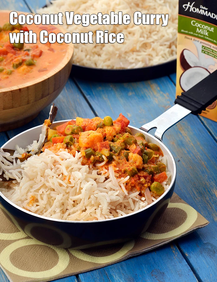 Step 11 – <p><strong>Coconut Vegetable Curry with Coconut Rice</strong>.</p>