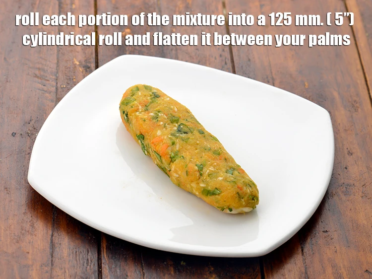 Step 3 – <p><span style="background-color:rgb(255,255,255);color:rgb(0,0,0);">Roll each portion of the mixture into a 125 mm. ( 5”) cylindrical roll …