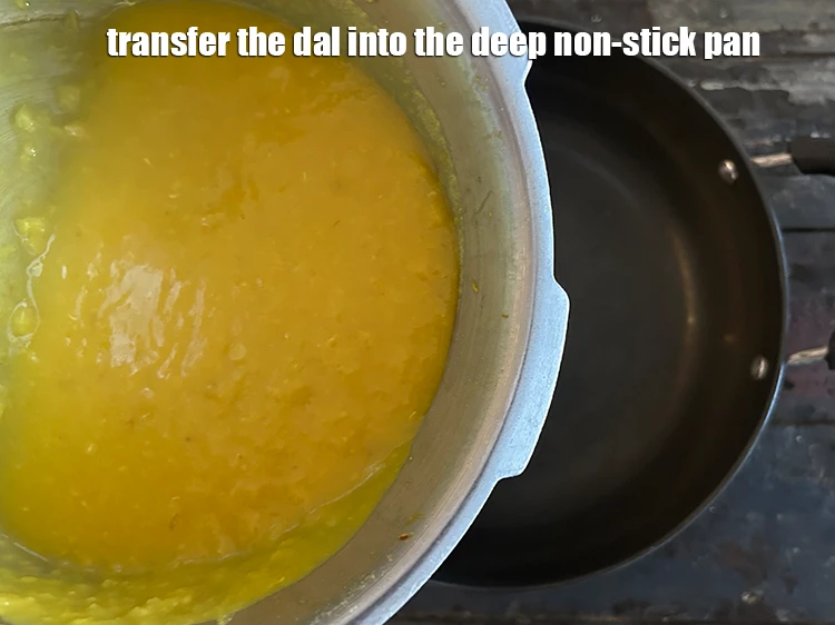 Step 10 – <p><span style="background-color:rgb(255,255,255);color:rgb(0,0,0);">To make the <strong>Pongal Kootu, South Indian Mixed Vegetable Curry</strong>, Transfer the dal into …