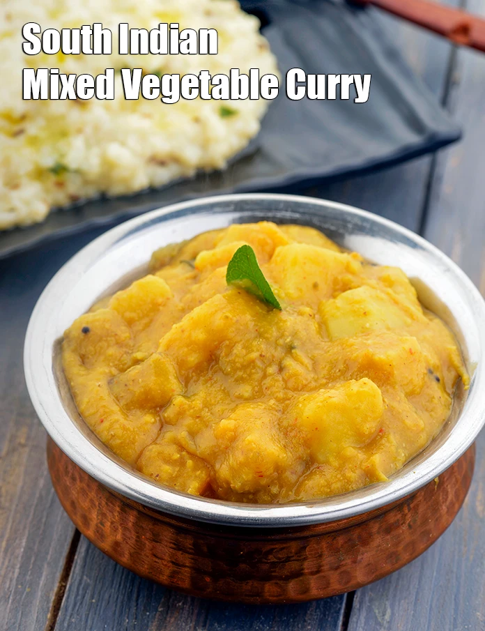 Step 20 – <p><span style="background-color:rgb(255,255,255);color:rgb(0,0,0);">Serve <strong>Pongal Kootu, South Indian Mixed Vegetable Curry</strong> hot.</span></p>