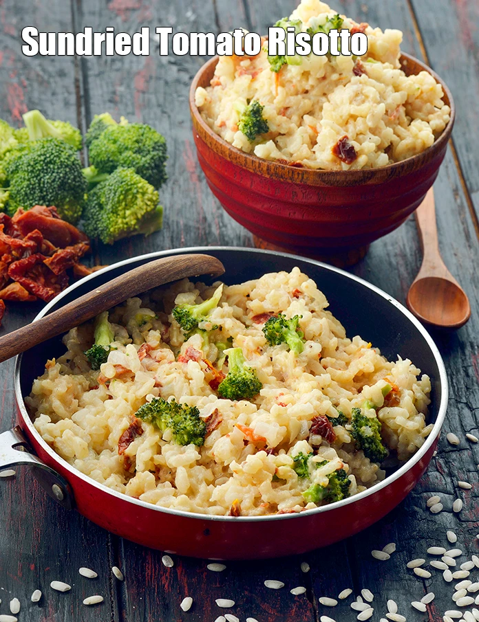 Step 11 – <p><span style="background-color:rgb(255,255,255);color:rgb(0,0,0);">Serve <strong>Sundried Tomato Risotto</strong> immediately.</span></p>