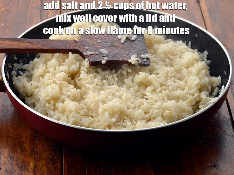 Step 7 – <p><span style="background-color:rgb(255,255,255);color:rgb(0,0,0);">Add </span><a href="https://www.tarladalal.com/glossary-salt-namak-table-salt-418i"><u>salt</u></a><span style="background-color:rgb(255,255,255);color:rgb(0,0,0);"> and 2 ½ cups of <strong>hot water</strong>, mix well cover …