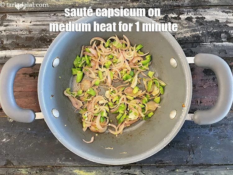 Step 24 – <p>Sauté on a medium flame for a minute.</p>