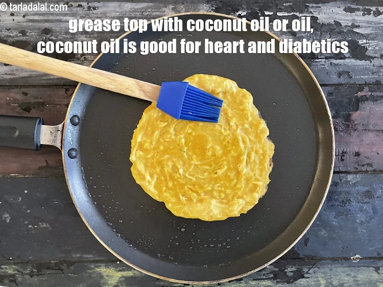 Step 16 – <p>Grease top&nbsp;&nbsp;using ¼ tsp of oil.<strong> Use cococnut oil instead of processed seed oil </strong>in …