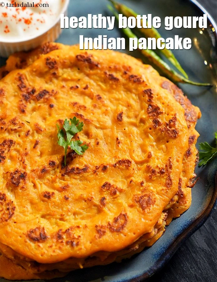 Step 19 – <p>Serve <strong>lauki chilla | doodhi pudla | healthy bottle gourd Indian pancake |&nbsp;</strong> immediately with …