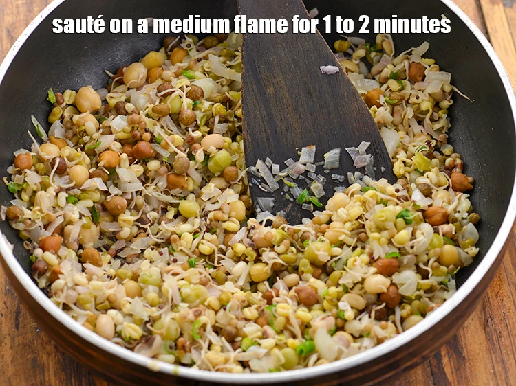 Step 16 – <p><strong>Sauté</strong> on a medium flame for 1 to 2 minutes.</p>