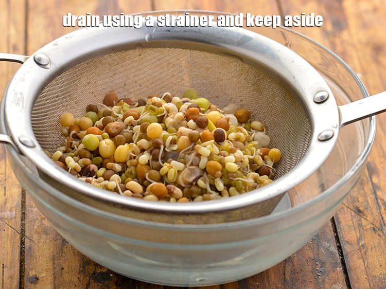 Step 32 – <p>Drain using a strainer and keep aside.</p>