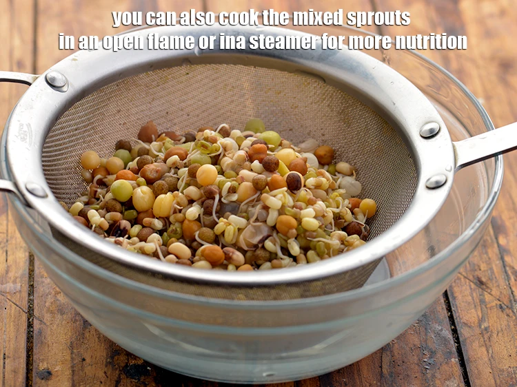Step 31 – <p>You can also cook the <strong>mixed sprouts</strong> in an open flame or ina steamer for …