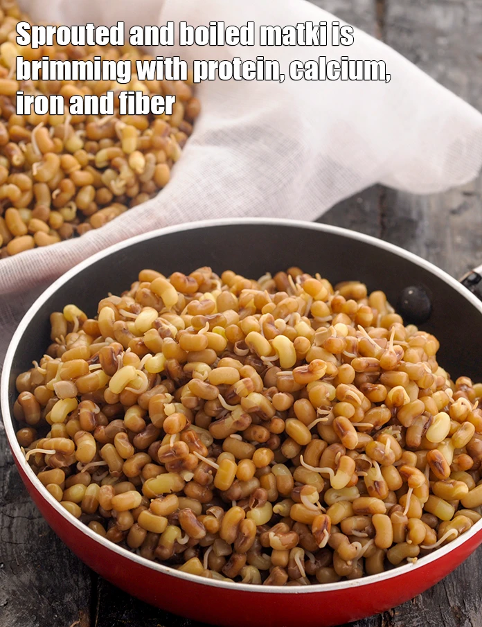 Step 2 – <p><strong>Sprouted and boiled matki is brimming with protein, calcium, iron and fiber.&nbsp;</strong></p>
