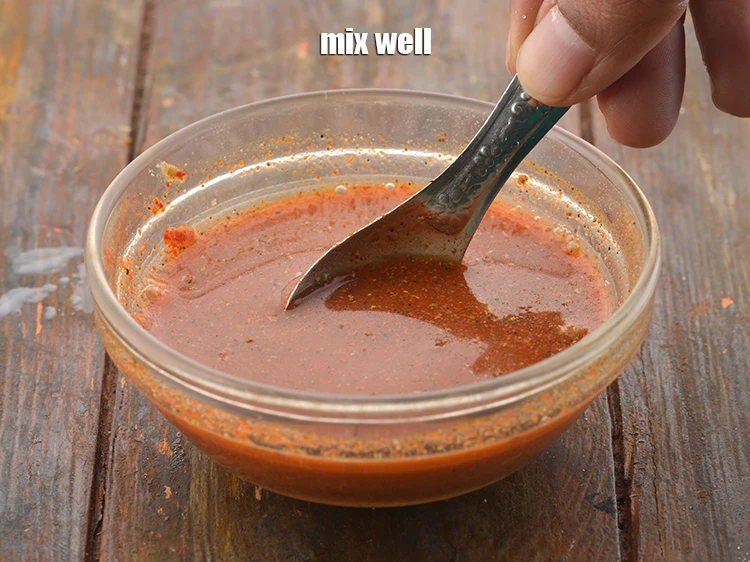 Step 23 – <p><span style="background-color:rgb(255,255,255);color:rgb(0,0,0);">Mix well with the help of a spoon and keep aside.</span></p>