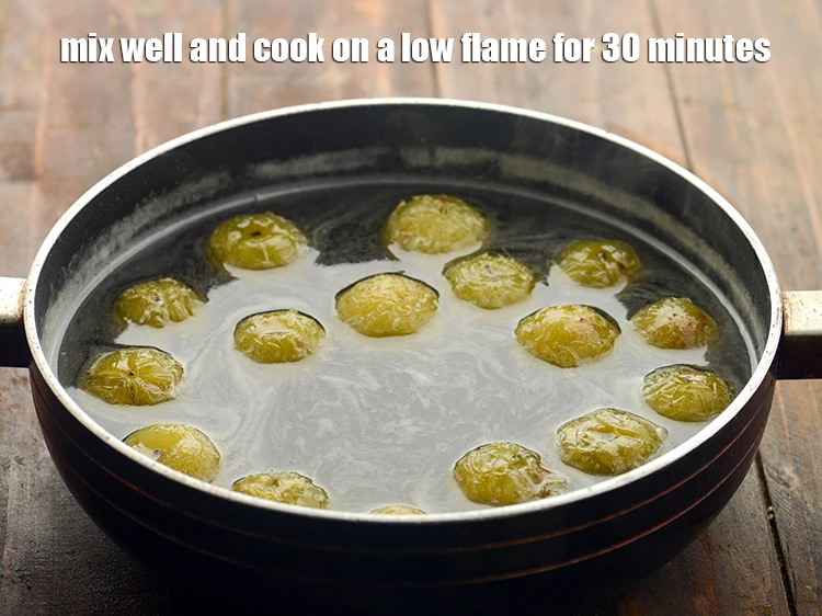 Step 14 – <p><span style="background-color:rgb(255,255,255);color:rgb(0,0,0);">Mix well and cook on a low flame for 30 minutes, while stirring occasionally …