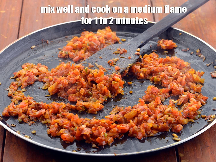 Step 13 – <p>Mix well and cook on a medium flame for 1 to 2 minutes, while stirring …
