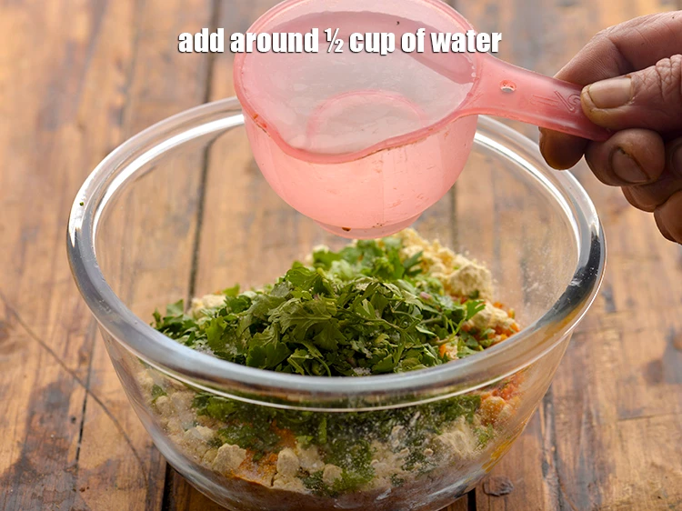 Step 20 – <p>Add around ½ cup of <strong>water</strong>. The quantity of water will depend upon the quality …