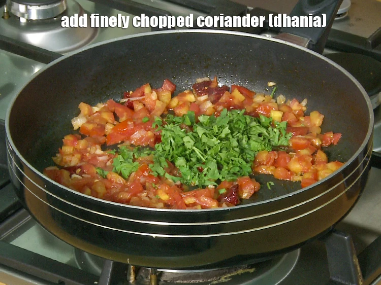 Step 25 – <p>Add <span style="background-color:rgb(255,255,255);color:rgb(0,0,0);">1 tbsp finely </span><a href="https://www.tarladalal.com/glossary-coriander-dhania-kothmir-369i#ing_2365"><u>chopped coriander (dhania)</u></a><u>.</u></p>