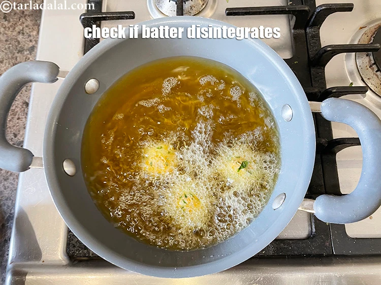 Step 22 – <p>While deep-frying we suggest that you deep fry a crispy rice&nbsp;ball and check if it …