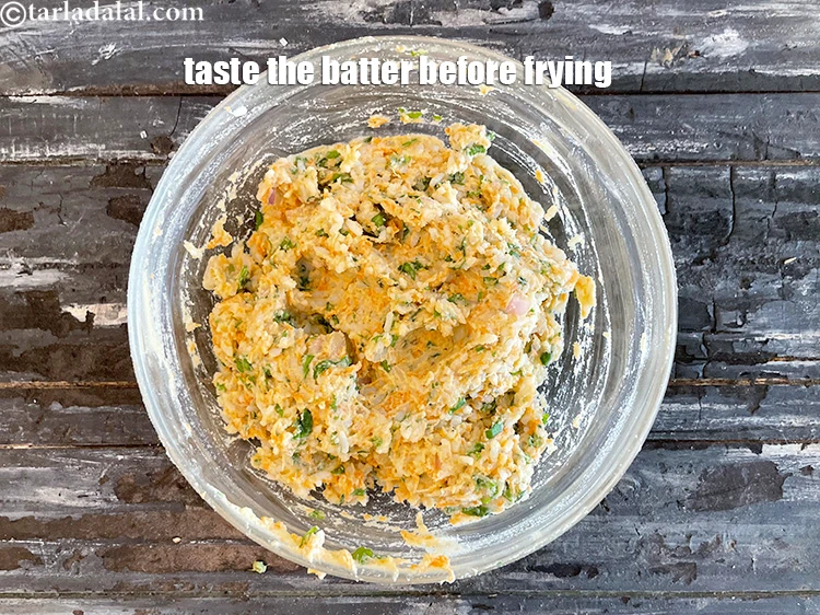 Step 25 – <p>Remember to taste the batter before deep frying. You can adjust salt and spice at …