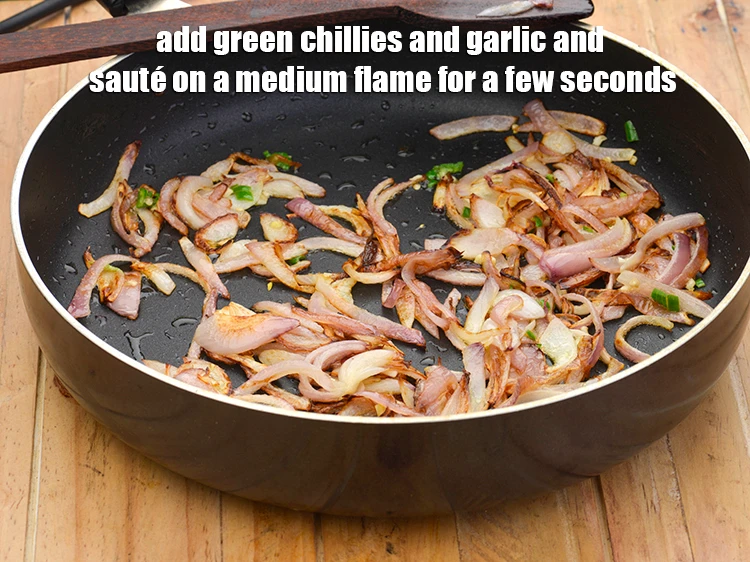 Step 5 – <p><span style="background-color:rgb(255,255,255);color:rgb(0,0,0);">Add the 1 tsp finely </span><a href="https://www.tarladalal.com/glossary-green-chillies-hari-mirch-331i#ing_2388"><u>chopped green chillies</u></a><span style="background-color:rgb(255,255,255);color:rgb(0,0,0);"> and 1 tsp finely …