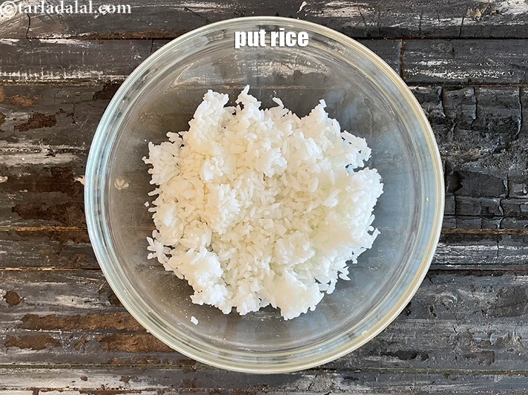 Step 23 – <p>The rice should be soft and well cooked. Mash it well so the mixture binds …