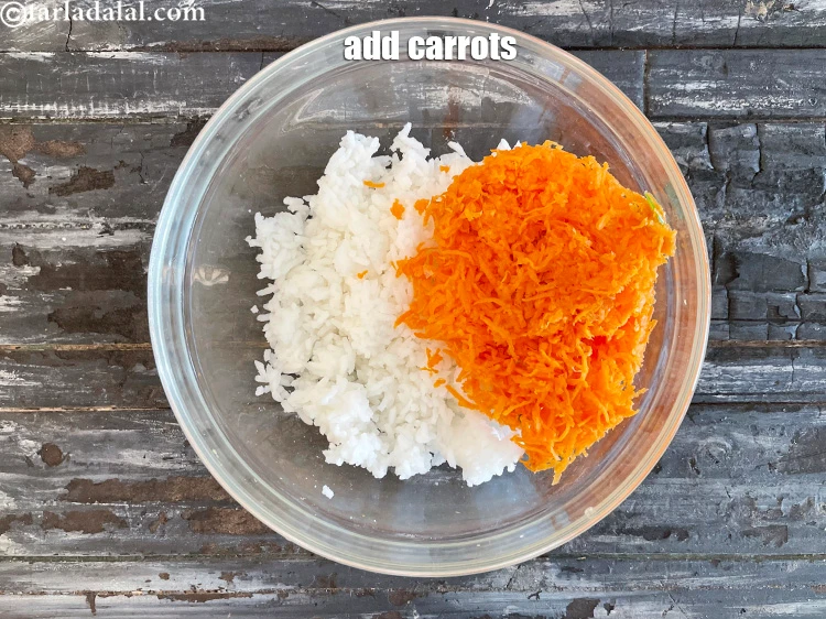 Step 4 – <html><head></head><body><p>Add&nbsp;1/2 cup&nbsp;<a href="glossary-grated-carrot-816i">grated carrot</a>.</p></body></html>