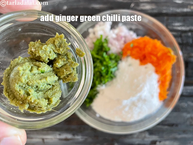 Step 8 – <html><head></head><body><p>Add&nbsp;1 1/2 tsp&nbsp;<a href="glossary-ginger-green-chilli-paste-adrak-mirch-ki-paste-adrak-mirchi-paste-139i">ginger-green chilli paste</a>. You can increase or decrease the amount of ginger …