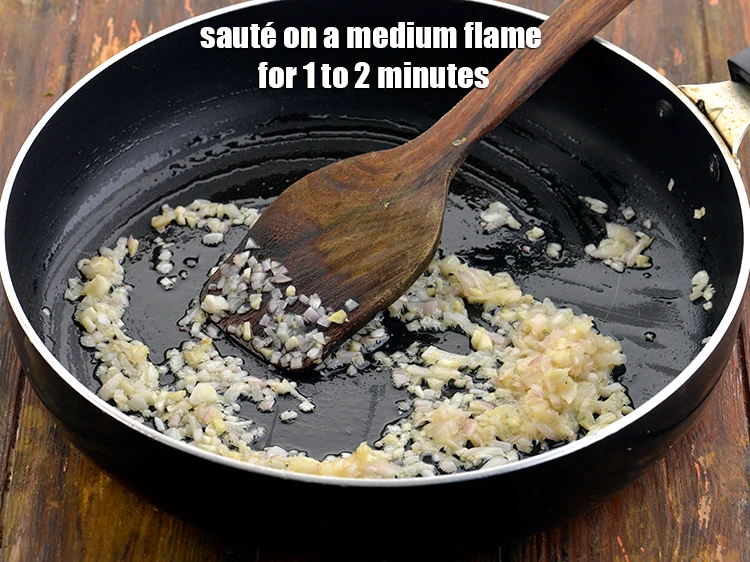 Step 29 – <p><strong>Sauté </strong>on a medium flame for 1 to 2 minutes.</p>
