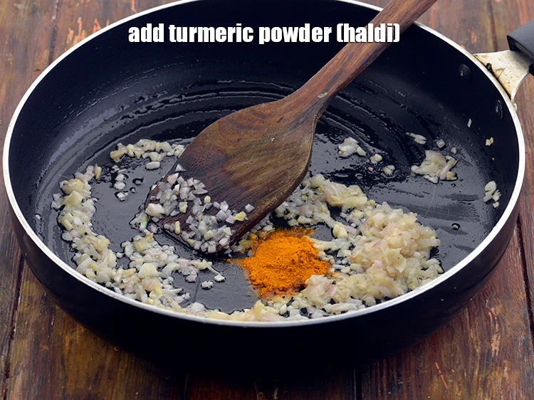 Step 30 – <p>Now, we will add the masalas. First add the <span style="background-color:rgb(255,255,255);color:rgb(0,0,0);">1/2 tsp </span><a href="https://www.tarladalal.com/glossary-turmeric-powder-haldi-645i"><u>turmeric powder …