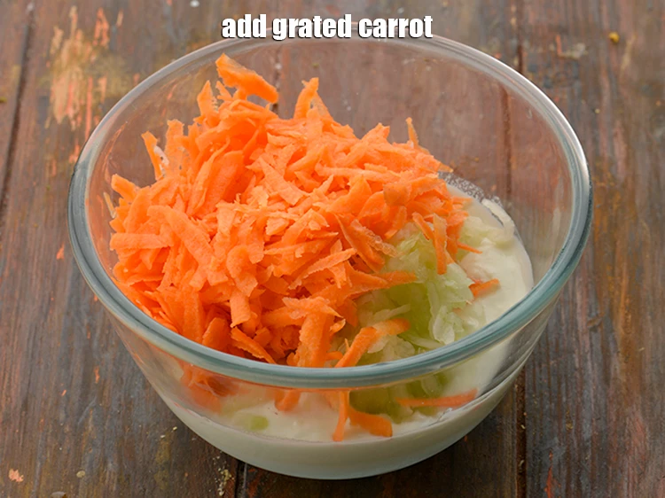 Step 42 – <p>Also, add the <span style="background-color:rgb(255,255,255);color:rgb(0,0,0);">1/2 cup </span><a href="https://www.tarladalal.com/glossary-carrot-gajar-gajjar-253i#ing_2385"><u>grated carrot</u></a>.</p>