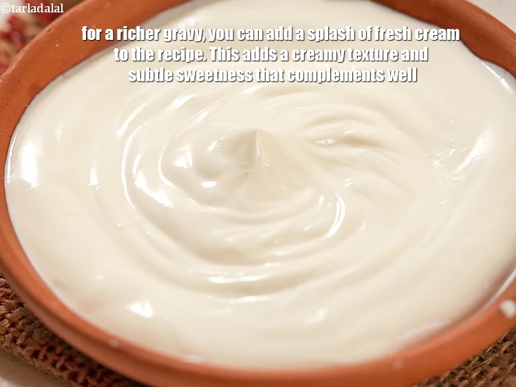 Step 45 – <p>For a richer gravy, you can add a splash of <strong>fresh cream</strong> to the recipe. …