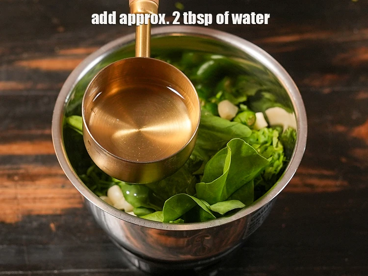 Step 7 – <p>Add <span style="background-color:rgb(255,255,255);color:rgb(0,0,0);">approx. 2 tbsp of <strong>water</strong>.</span></p>