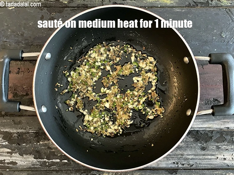 Step 25 – <p>Sauté on a medium flame for 1 minute.</p>