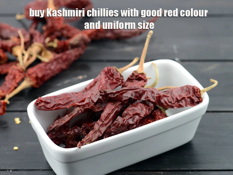 Step 9 – <p>Buy <a href="https://www.tarladalal.com/glossary-whole-dry-kashmiri-red-chillies-kashmiri-mirch-kashmiri-lal-mirch-332i"><u>whole dry Kashmiri red chilli</u></a> with good red colour and uniform size. Avoid …