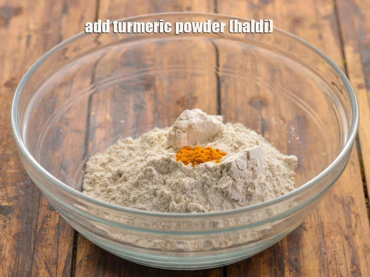 Step 3 – <p>To perk up the <strong>poori recipe</strong>, we will be adding <span style="background-color:rgb(255,255,255);color:rgb(0,0,0);">1/4 tsp </span><a href="https://www.tarladalal.com/glossary-turmeric-powder-haldi-645i"><u>turmeric …