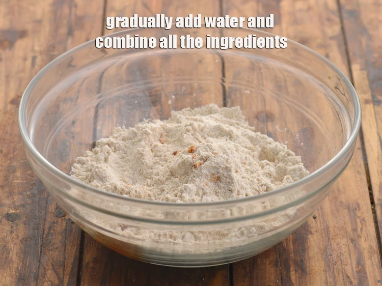 Step 8 – <p>Gradually add <strong>water</strong> and combine all the ingredients. We have used approx. 6 tbsp of …