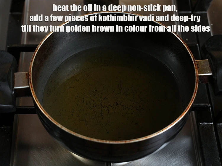 Step 9 – <p><span style="background-color:rgb(255,255,255);color:rgb(0,0,0);">Heat the </span><a href="https://www.tarladalal.com/glossary-oil-671i"><u>oil</u></a><span style="background-color:rgb(255,255,255);color:rgb(0,0,0);"> in a deep non-stick pan, add a few pieces …