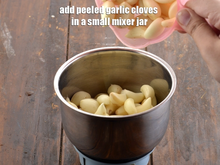 Step 13 – <p>To make the <strong>Garlic Chutney</strong>, a<span style="background-color:rgb(255,255,255);color:rgb(0,0,0);">dd the 2 tbsp roughly </span><a href="https://www.tarladalal.com/glossary-garlic-lehsun-lahsun-348i#ing_2370"><u>chopped garlic (lehsun)</u></a><span …