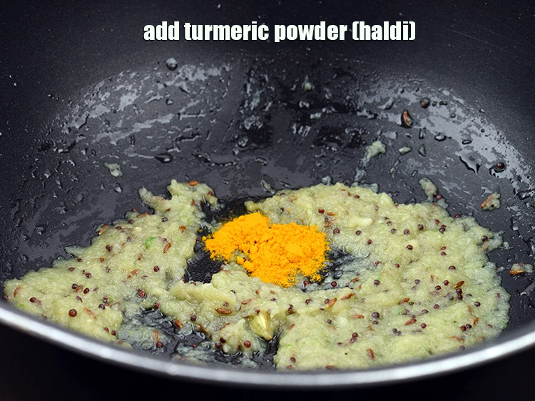 Step 37 – <p>Add <span style="background-color:rgb(255,255,255);color:rgb(0,0,0);">1/4 tsp </span><a href="https://www.tarladalal.com/glossary-turmeric-powder-haldi-645i"><u>turmeric powder (haldi)</u></a><u>.</u></p>