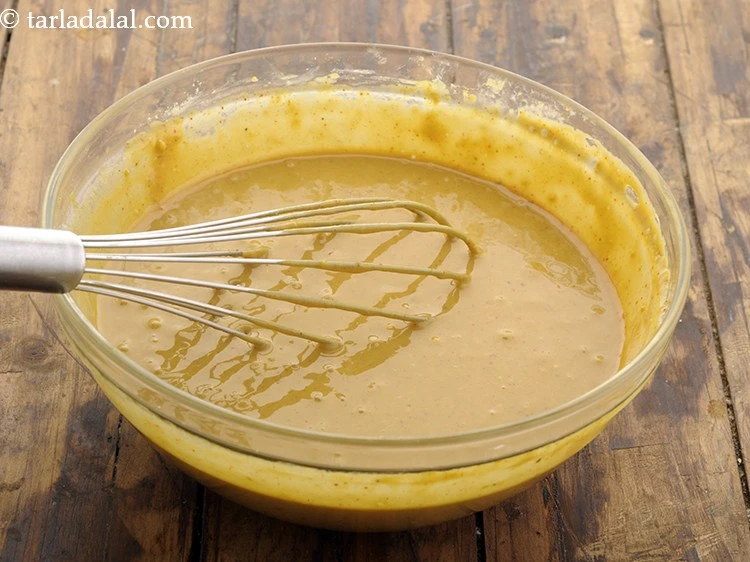 Step 10 – <p>Combine all the ingredients together and mix very well using a whisk till the jaggery …