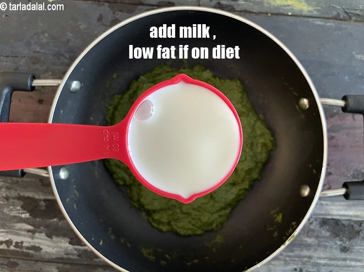 Step 20 – <html><head></head><body><p>Add&nbsp;1/4 cup&nbsp;<a href="glossary-low-fat-milk-low-cal-milk-skim-milk-toned-milk-516i">low-fat milk</a>&nbsp;, 99.7% fat-free.</p></body></html>