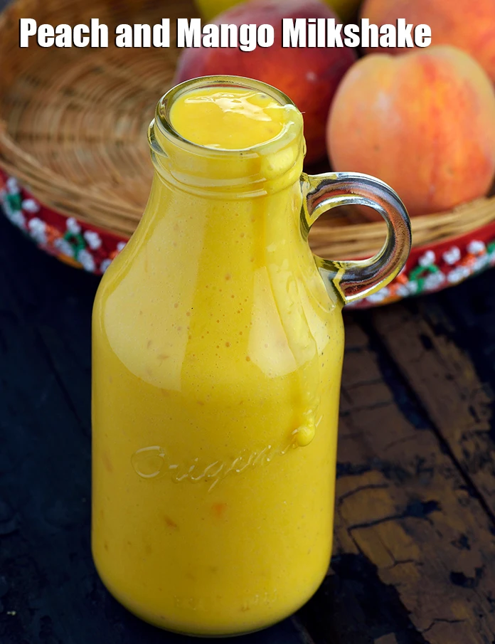 Step 8 – <p><span style="background-color:rgb(255,255,255);color:rgb(0,0,0);"><strong>Peach and Mango Milkshake.</strong></span></p>