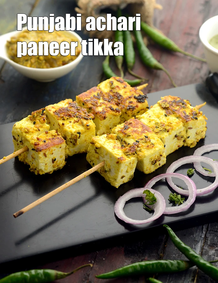 Step 23 – <p>Serve&nbsp;<strong>achari&nbsp;paneer tikka | Punjabi&nbsp;achari&nbsp;&nbsp;paneer tikka |&nbsp;achari&nbsp;paneer tikka on tawa| healthy achari paneer tikka |</strong>&nbsp;dry immediately.</p>