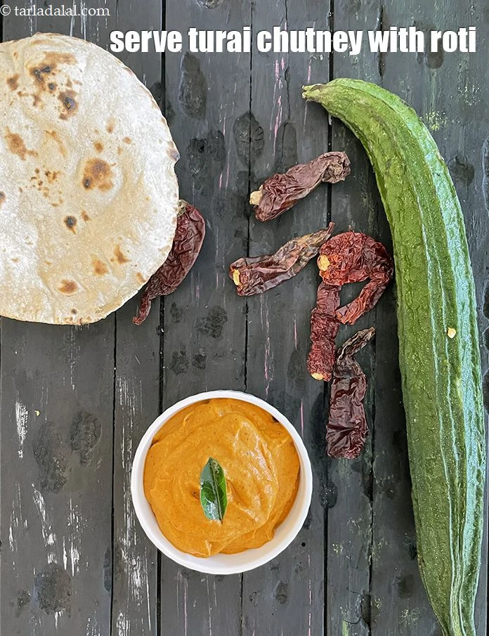 Step 22 – <p>Serve <strong>turai chutney</strong> with roti.&nbsp;</p>