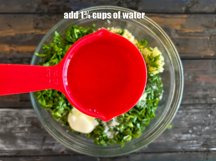 Step 16 – <p>Gradually add water to make a soft dough. We added 1/4 cup water plus 1 …