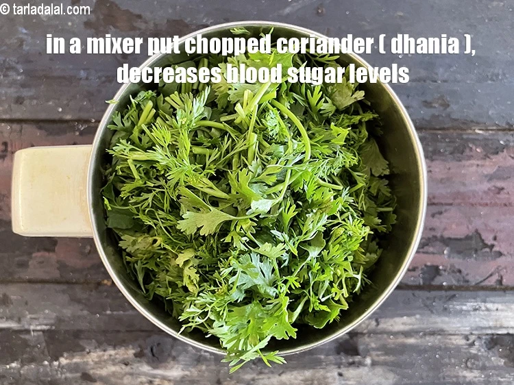 Step 1 – <p>To make the <strong>Corainder paste</strong> for <strong>Green Pulao, Microwave Recipe, </strong><span style="background-color:rgb(255,255,255);color:rgb(0,0,0);">In a mixer put&nbsp;</span>1 …