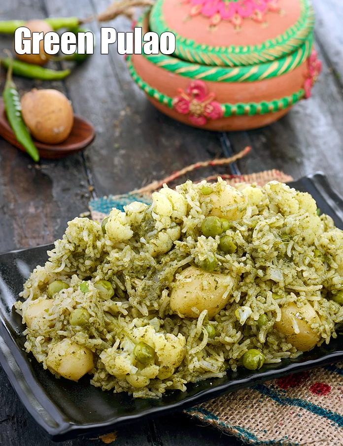Step 14 – <p><strong>Green Pulao, Microwave Recipe</strong>.</p>